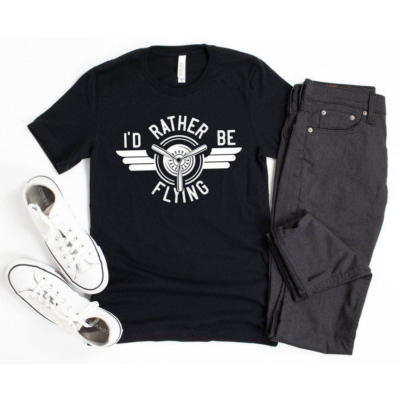 Pilot Shirt Gift for Pilots Pilot Hoodie Sweater I'd Rather be Flying Funny Pilot Gift Aviation Shirt.jpg