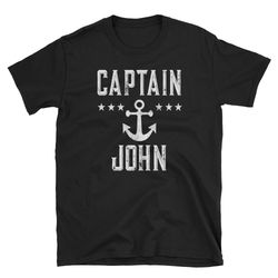 vintage captain john shirt  lake tee  boating tshirt  anchor shirt  pontoon boat tshirt  gift for dad  gift for grandpa