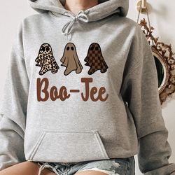 boo jee sweatshirt, retro ghost shirt, funny halloween shirt, spooky season ghost sweatshirt, spooky vibes shirt, hallow