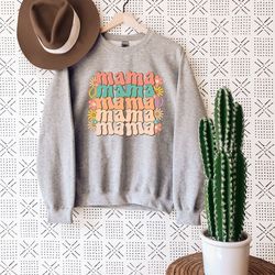 floral mama sweat, mother's day shirt, mama sweatshirt, mom outfit, mom sweater, flower mama t-shirt