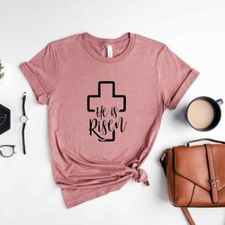he is risen shirt, easter shirt, christian easter shirt, he is risen sweatshirt, jesus t-shirt
