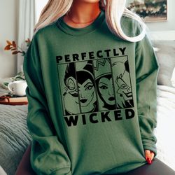 perfectly wicked sweatshirt, horror movie sweatshirt, halloween party outfit, spooky season shirt, halloween witch shirt