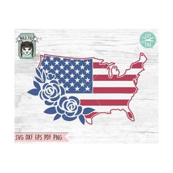 united states svg, american flag svg, july 4th svg file, fourth of july svg, usa svg, usa flowers, america floral, ameri