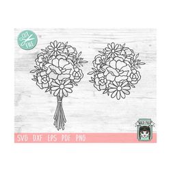 flower svg files, bouquet svg cut file, bouquet of flowers svg, flower cut file, flower clipart, flower bouquet, floral