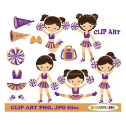 instant download. personal and commercial use included! cheerleader girl clip art. c_26.