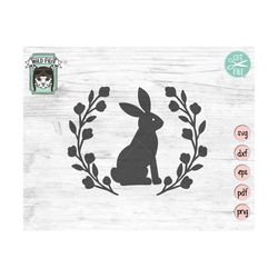 bunny svg, easter bunny svg, happy easter svg, floral bunny svg, easter clipart, easter bunny png, spring svg, rabbit sv