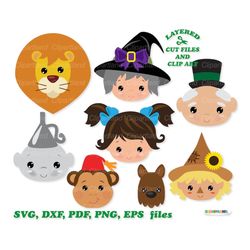 instant download. wizard oz cut files and clip art. commercial license is included! w_5.