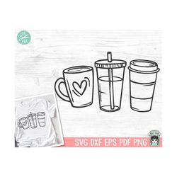 coffee cups svg, coffee lover svg, i love coffee svg, iced coffee svg, coffee png file, hot coffee to go cup, coffee mug