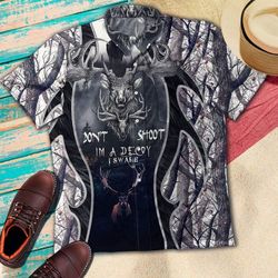 deer hunting forest hawaiian shirts kv