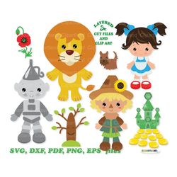 instant download. wizard oz cut files and clip art. commercial license is included! w_6.