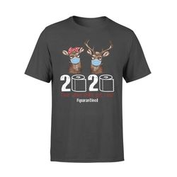 deer hunting funny shirt 2020 quarantined