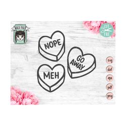 valentines day svg, heart candies svg, valentines day shirt svg, conversation heart svg, anti valentines cut file, singl