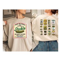 funny pickle sweatshirt vintage canned pickles sweatshirt canning season shirt pickle lovers sweater homemade pickles sw