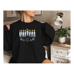 hanukkah sweatshirt,menorah sweatshirt hanukkah shirt,hannukah shirt,hanukkah gifts,happy hanukkah,hanukkah sweatshirt,c