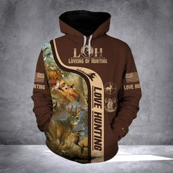 deer hunting hoodie 3d all over print