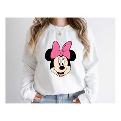 disney minnie mouse sweatshirt, disney girls shirt, disney aesthetic crewneck, disneyworld shirt, disney womens shirt,di