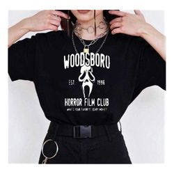 woodsboro horror club shirt, scream shirt , scream-ghost shirt , horror , scary , halloween sweatshirt, halloween shirt,