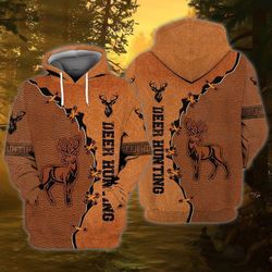 deer hunting hunter for men and women give 3d hoodie zip hoodie y97