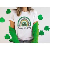 happy st st. patrick's day shirt, shamrock happy go lucky shirt , saint patricks day, leprechaun ,saint patricks day fam