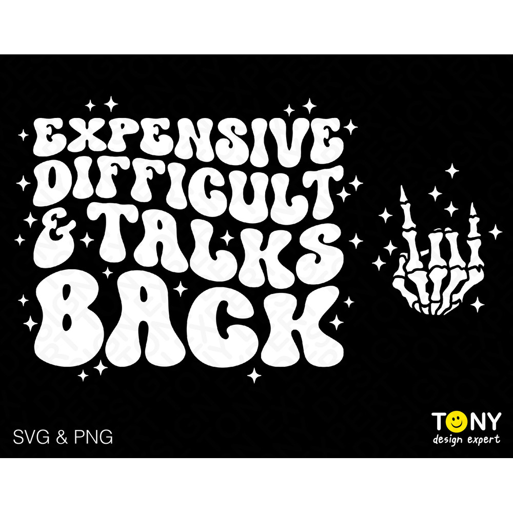 2 Bundle, Expensive Difficult And Talks Back Svg Png, Front Back Pocket Trendy Wavy Stacked Digital Download Sublimation PNG & SVG Cricut - 1.jpg