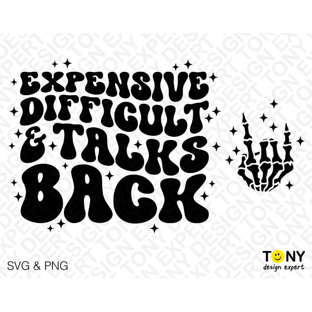2 Bundle, Expensive Difficult And Talks Back Svg Png, Front Back Pocket Trendy Wavy Stacked Digital Download Sublimation PNG & SVG Cricut - 2.jpg