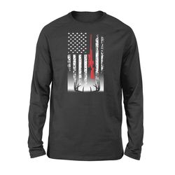 deer hunting long sleeve usa flag shirts for deer hunter &8211 fsd869