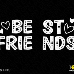 best friends heart svg png, friendship svg, mini heart svg,