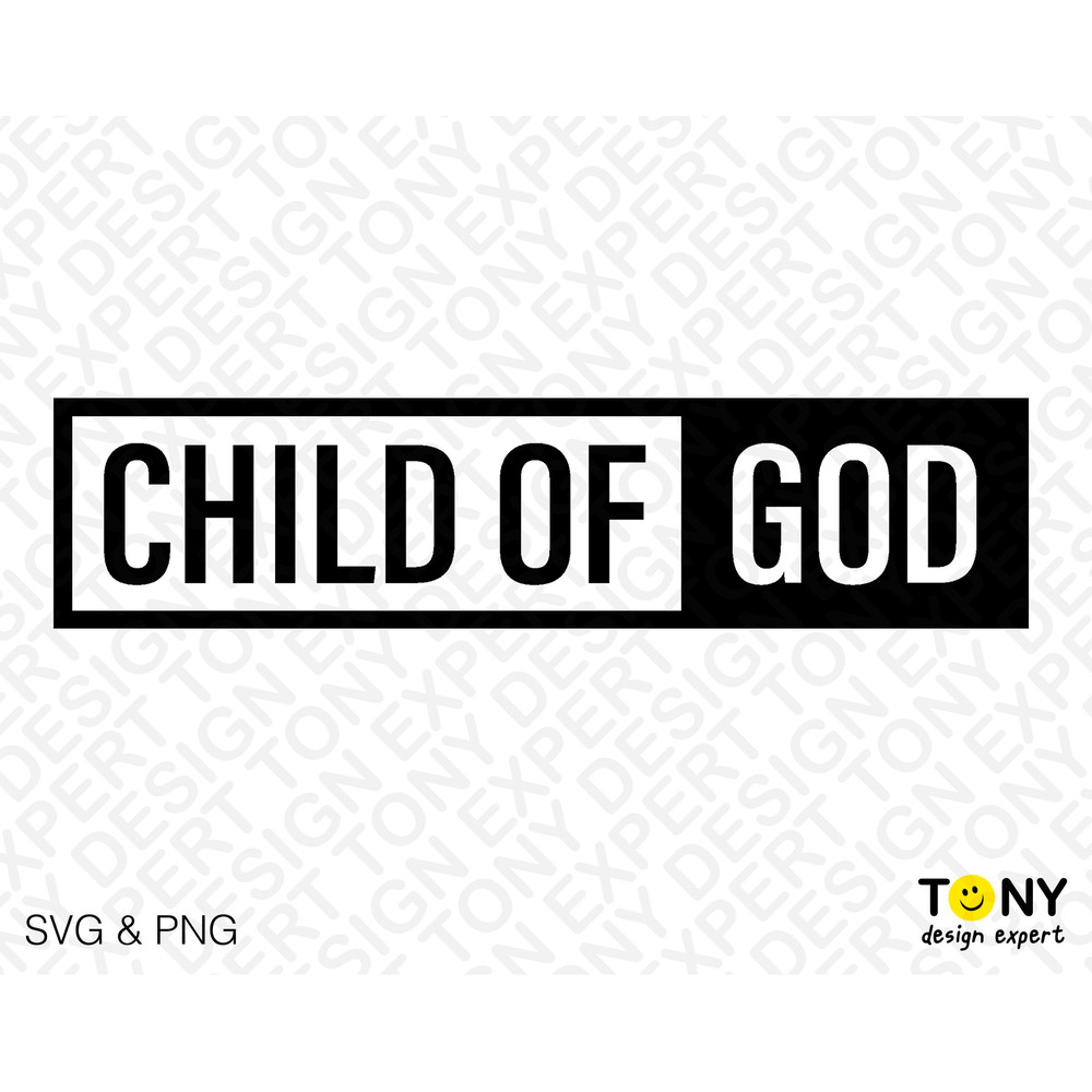 Child of God Svg Png, Christian Svg, Jesus Svg, Inspirational Svg, Religious Svg Digital Download PNG Sublimation DTG & SVG Cricut Cut File - 2.jpg