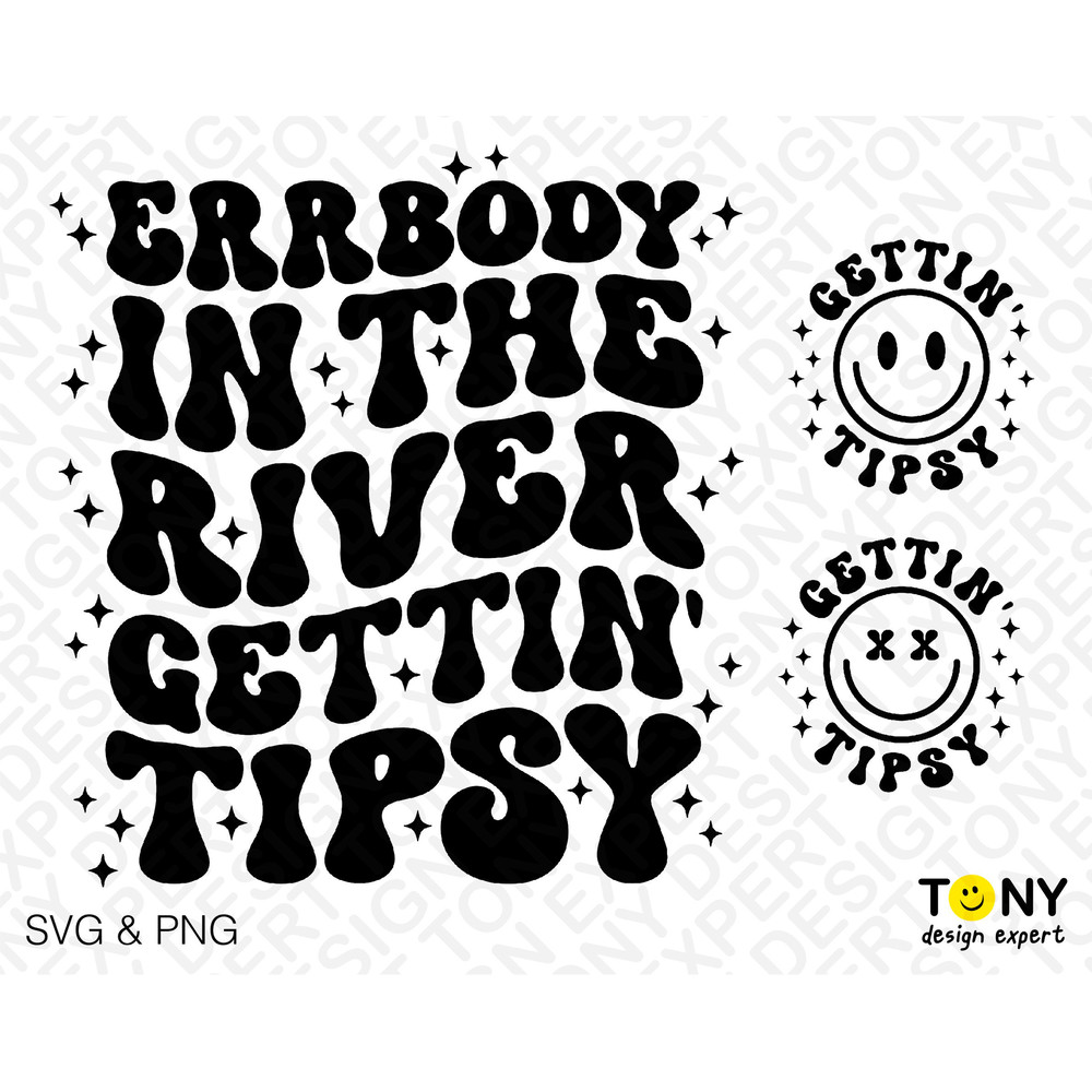 Errbody In The River Getting Tipsy Svg Png, Trendy Retro Groovy Wavy Stacked Front Back Pocket Digital Download Sublimation PNG & SVG Cricut - 4.jpg