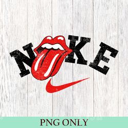vintage nike lips digital, just do it later png, nike sport kiss lips png, sneacker nike heart png, heart lips nike png
