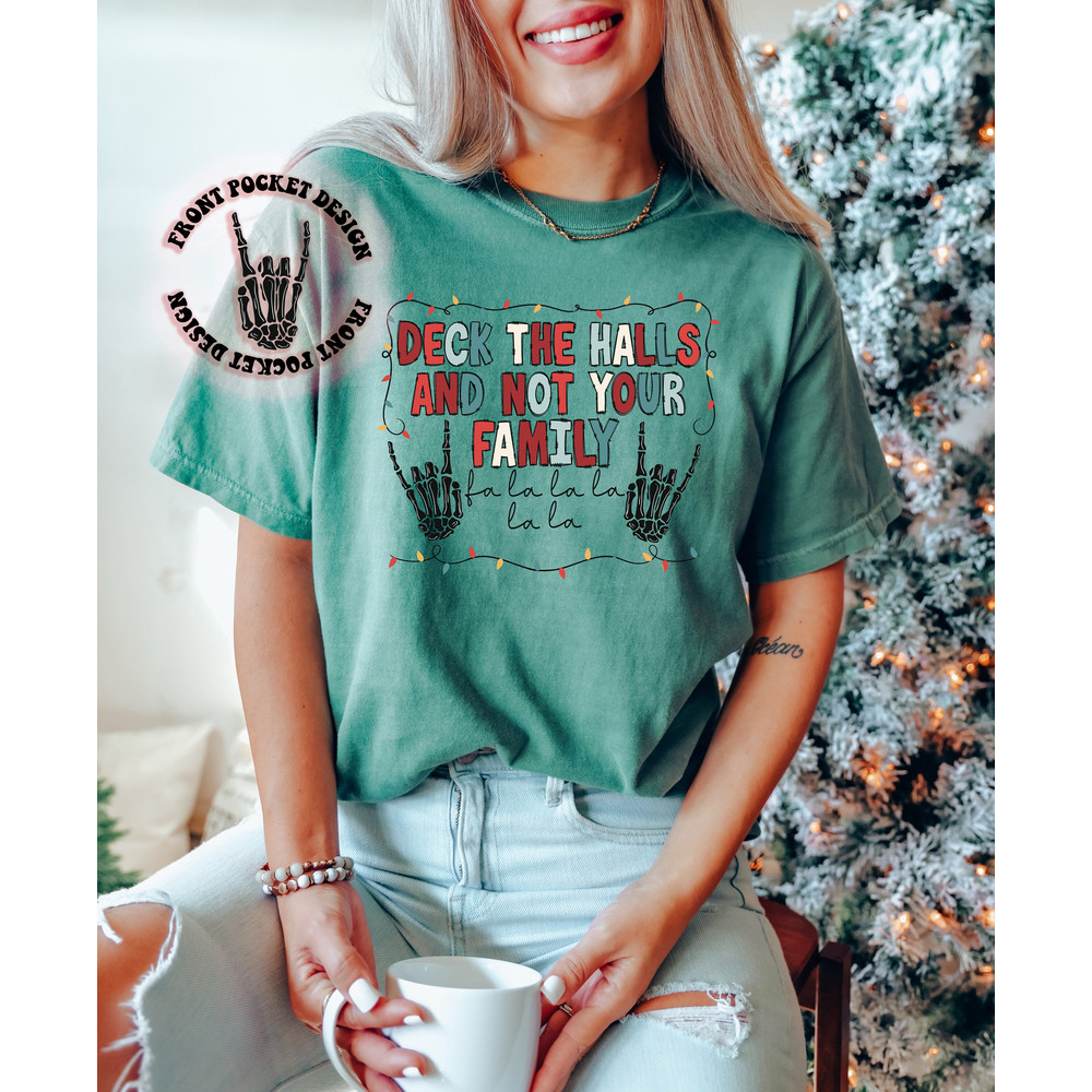 Deck the halls png, Happy Holidays png, Christmas sublimations, Retro Christmas png, RockNRoll Christmas png,Holiday png, funny Christmas - 3.jpg