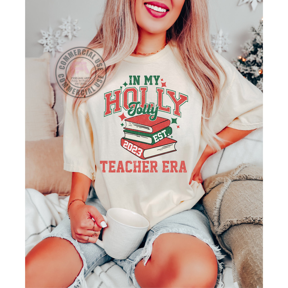 In My Holly Jolly Png, Teacher Era Png, Trendy Christmas Png, Retro Teacher Christmas, Varsity Christmas, Teacher Christmas, Jolly Teacher - 1.jpg