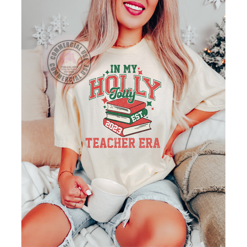 In My Holly Jolly Png, Teacher Era Png, Trendy Christmas Png, Retro Teacher Christmas, Varsity Christmas, Teacher Christmas, Jolly Teacher - 1.jpg