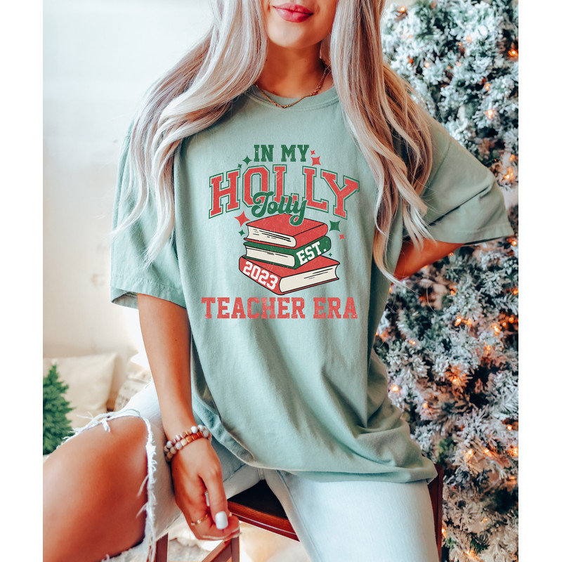 In My Holly Jolly Png, Teacher Era Png, Trendy Christmas Png, Retro Teacher Christmas, Varsity Christmas, Teacher Christmas, Jolly Teacher - 2.jpg