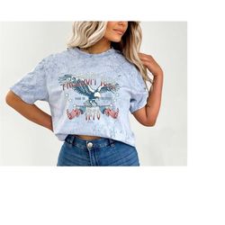 retro merica usa tie dye comfort colors shirtfreedom tour,retro fourth shirt, womens 4th of july shirt,america patriotic