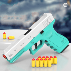 Alloy Mechanical Throwing Shell Lattice Soft Bullet Gun Automatic Continuous Hair