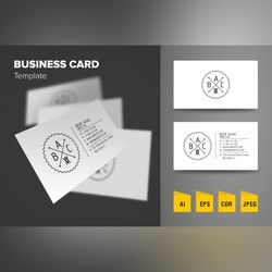 elegant business card design template 66
