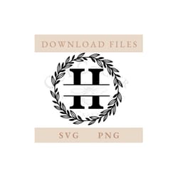 Fancy H Split Split Letter H Svg | Inspire Uplift
