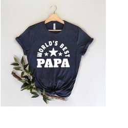 world's best papa shirt, papa shirt, personalized father's day shirt, custom dad shirt, cute papa shirt, gift for father