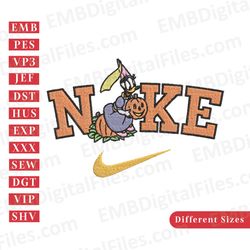 disney donald duck pumpkin nike embroidery design