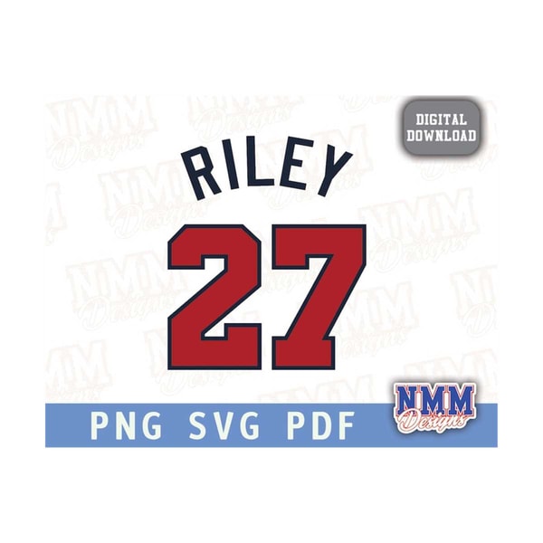 Riley Jersey svg png, pdf, svg files for cricut, vinyl cut f | Inspire ...