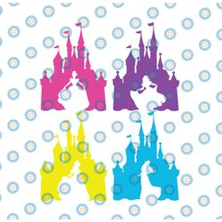 disney castle svg - disney svg -princess svg - disney castle silhouette - disney castle cut files - castle clipart - ins