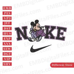 disney witch mickey nike embroidery design