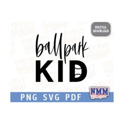 ballpark kid svg, baseball svg, baseball player svg, baseball clipart, baseball cutfile, instant download, us baseball p