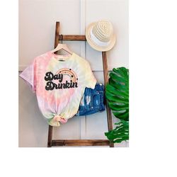 tie dye shirt, day drunkin shirt, day drinking shirt, 4th of july oversized shirt, st patty's shirt, independence day, r