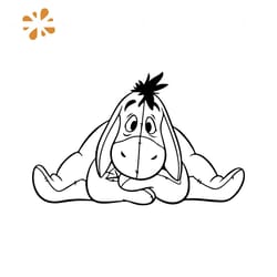 eeyore donkey svg free, disney svg, winnie the pooh svg, instant download, silhouette cameo, free vector files, free dis
