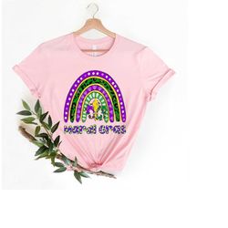 mardi gras rainbow beads shirt, rainbow carnival parading shirt,   mardi gras fleur de lis fat tuesday louisiana happy c