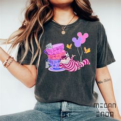 disney alice in wonderland cheshire cat shirt, disney alice in wonderland shirt, disney vacation shirt, disney princess