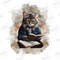 Cute Cat And Floral Books PNG, I Read Banned Books, I'm With The Banned Png, Gift For Book Lover, Librarian Lover Png, Gift For Cat Lover - 1.jpg