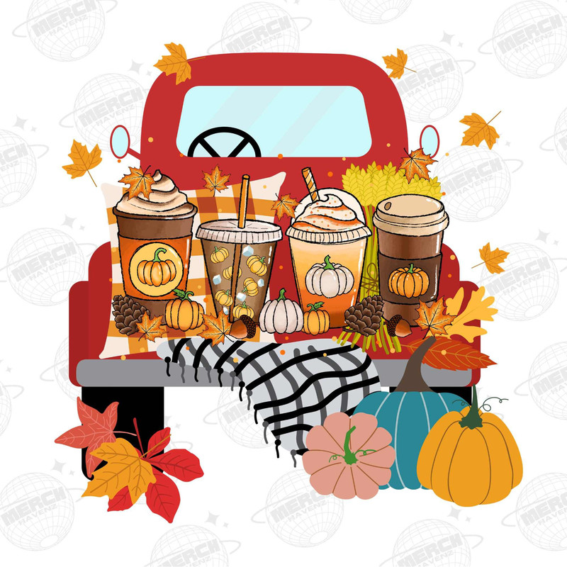 Fall Coffee Drink Png, Autumn Sublimation Designs, Orange Pumpkin Latte png, Coffee Sublimation Png,Fall tshirt,Fall Drink Design,Fall Truck - 1.jpg